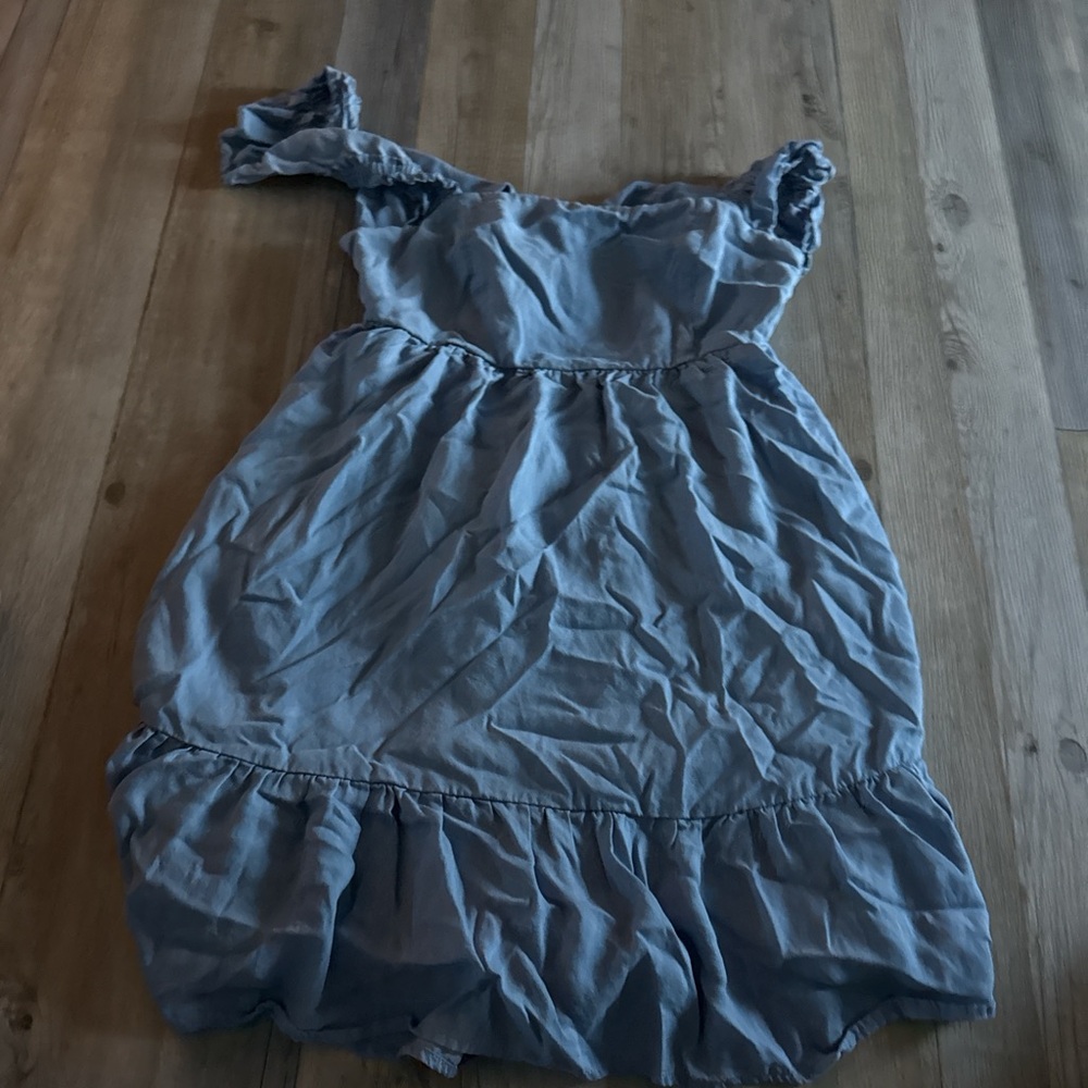 Blue Ruffled Dress